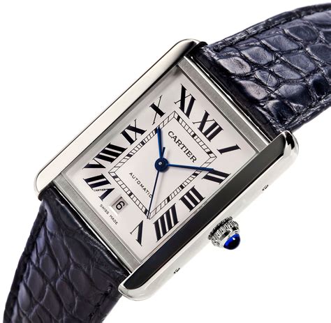 cartier tank mens|cartier tank watch men's large.